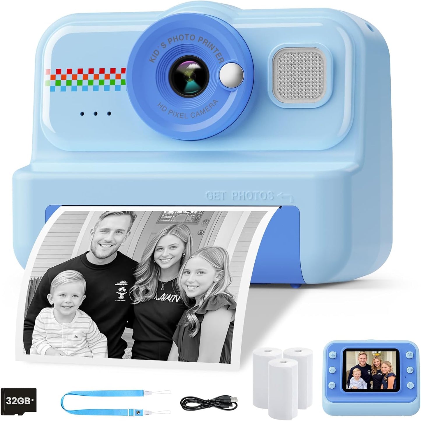 HiMont Kids Instant Print Camera - Capture Memories Instantly!