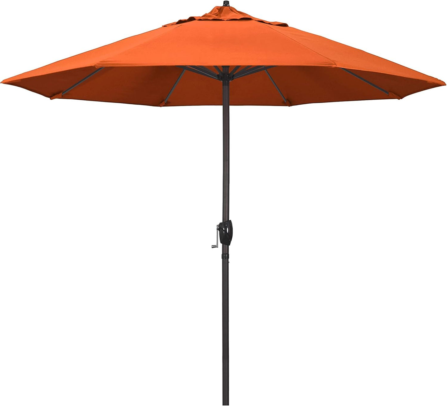 9ft Round Sunbrella Aluminum Patio Umbrella with Auto Tilt Feature