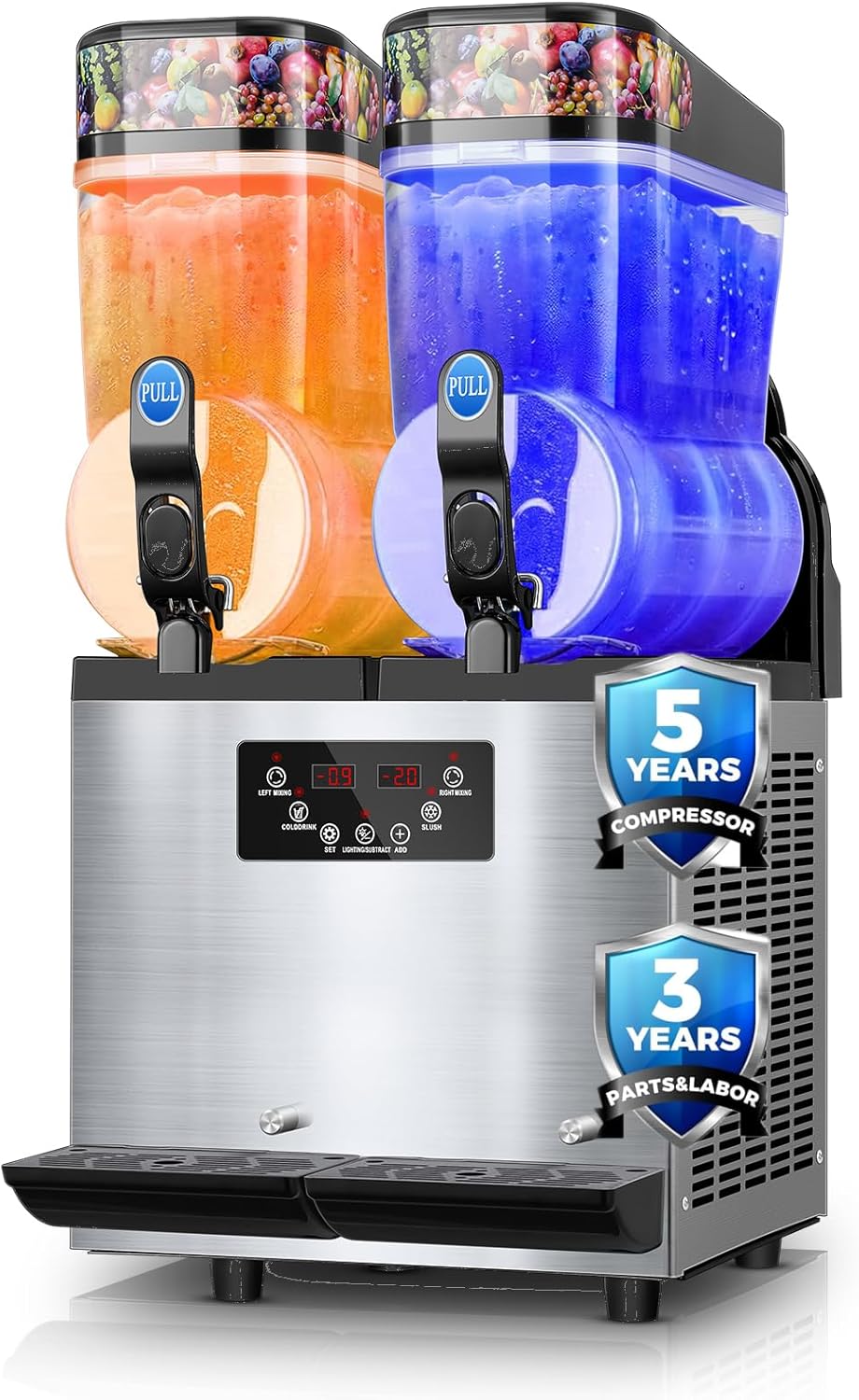 HOUSNAT Fast-Freeze 30L Commercial Slushie Machine