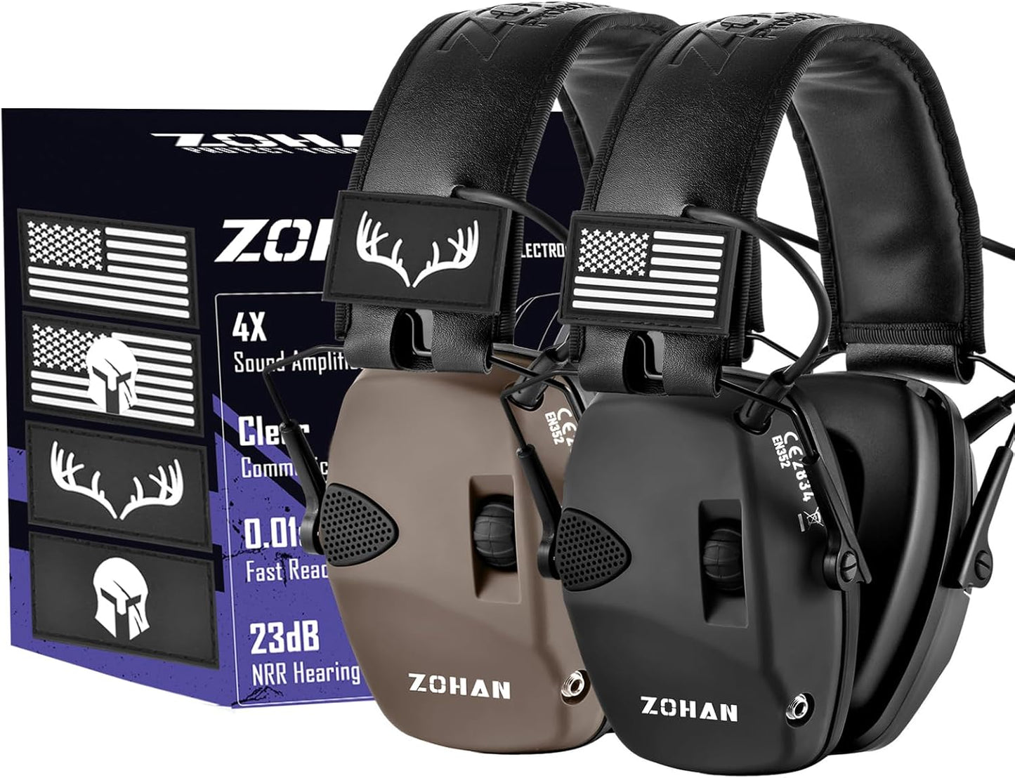ZOHAN Electronic Shooting Earmuffs for Ultimate Hearing Protection