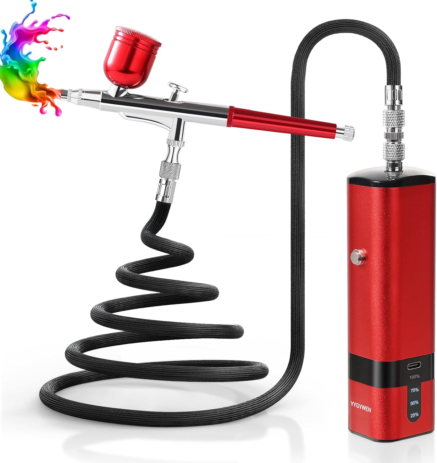Portable Airbrush Kit: Precision Painting Anywhere