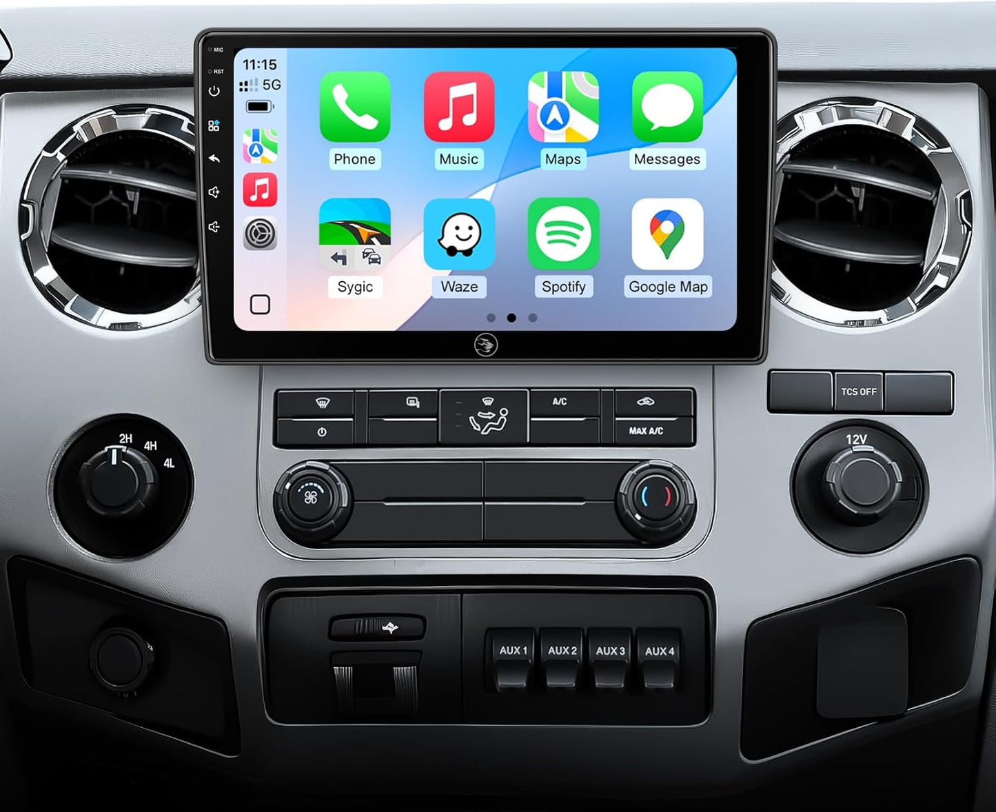 10 Inch Car Stereo for Ford F150 with Wireless CarPlay & Android Auto