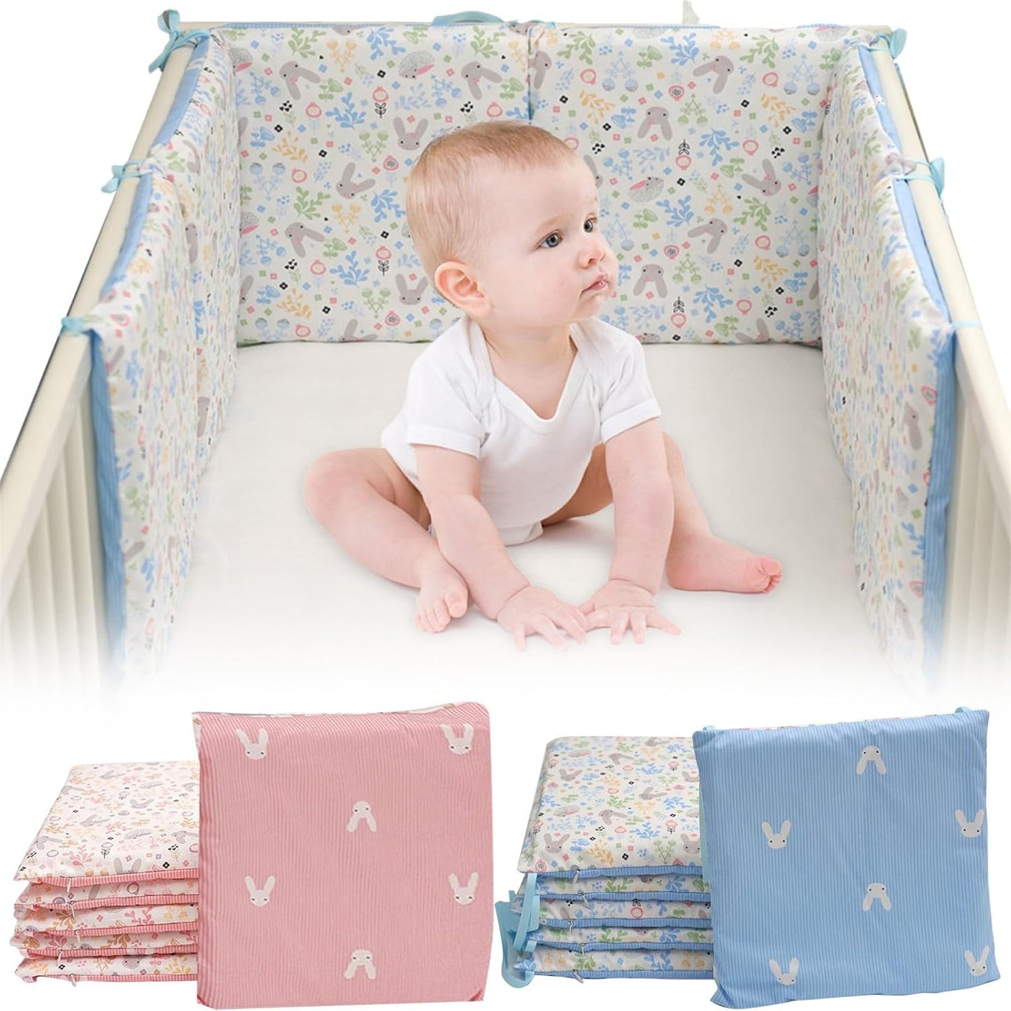 Toddler Bedding Set Crib Bedding Set for Boys Girls Cotton