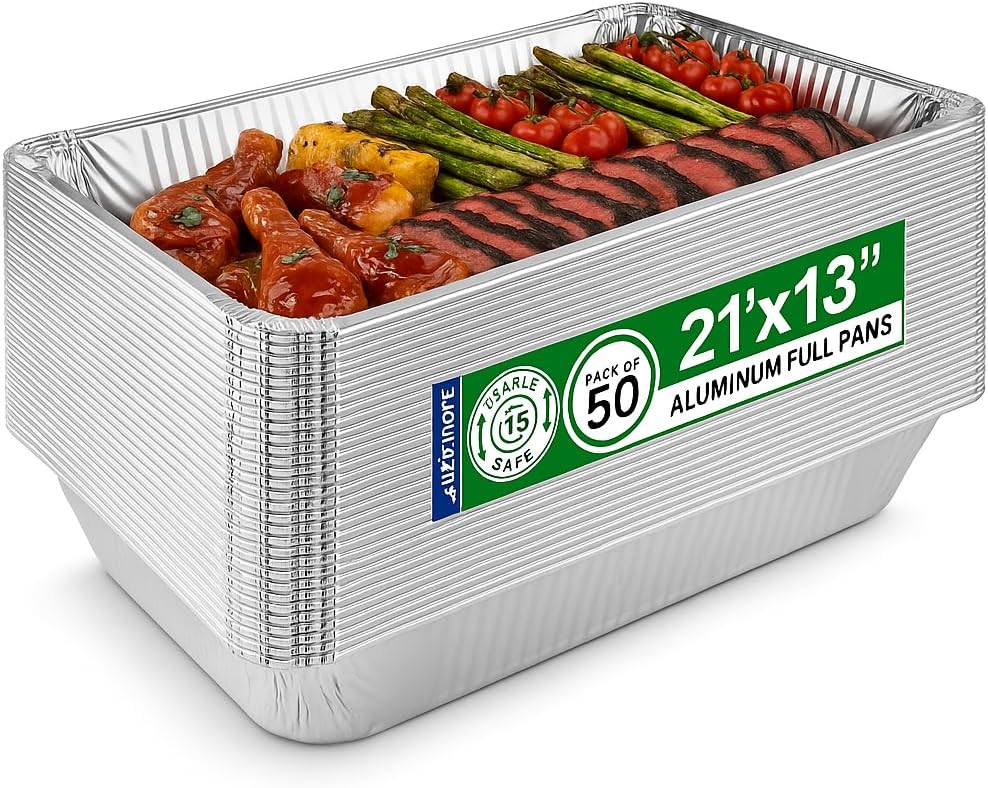 EHOMEA2Z Large Aluminum Pans for Baking and Catering Needs