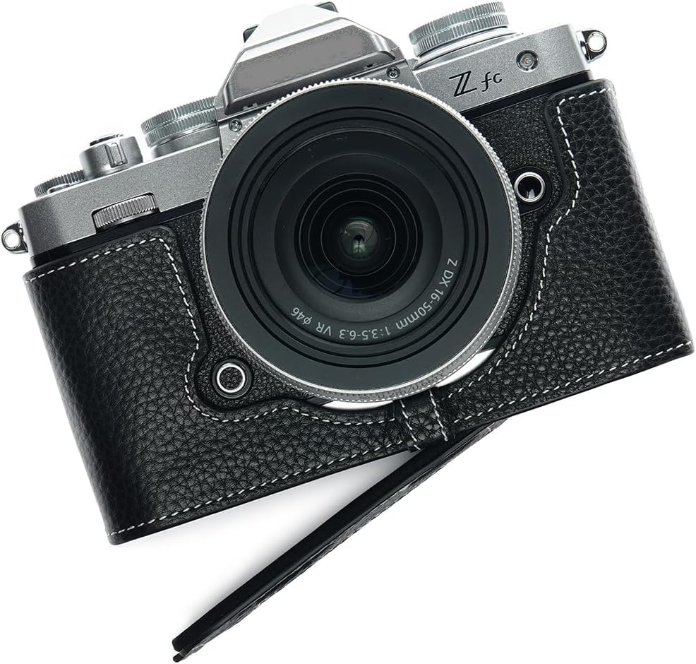 Handmade Genuine Leather Half Camera Case for Nikon Z fc