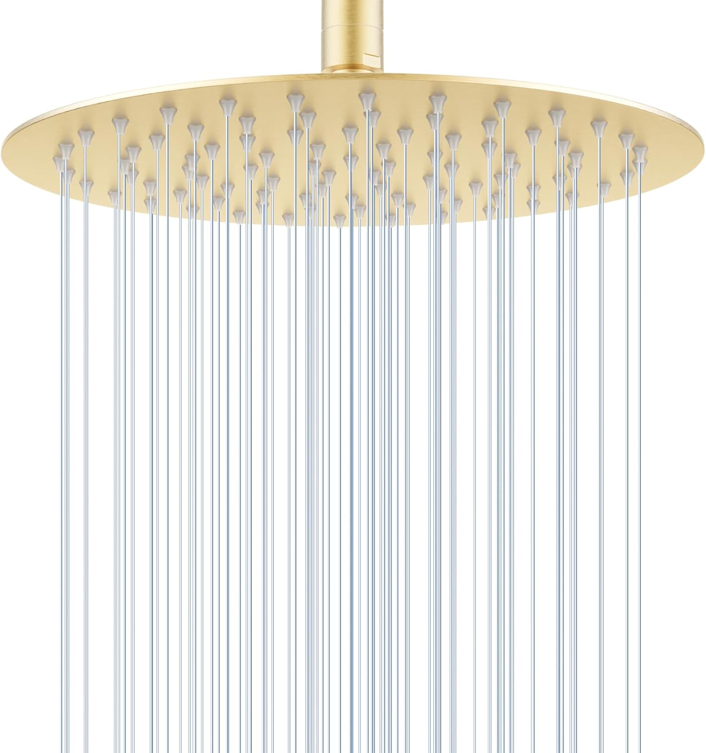 10 Inch Brushed Gold Round Rain Shower Head for Luxurious Bathing