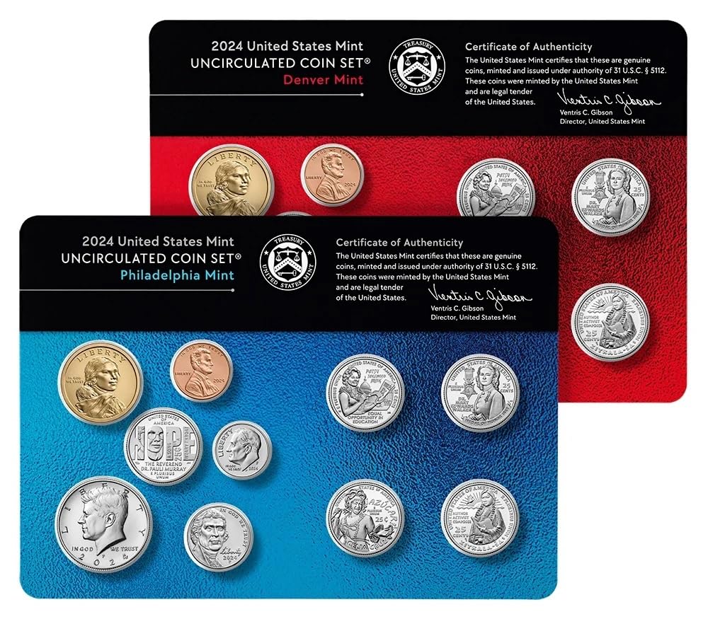 2024 P D U.S. Mint Uncirculated 20 Coin Mint Set with CoA