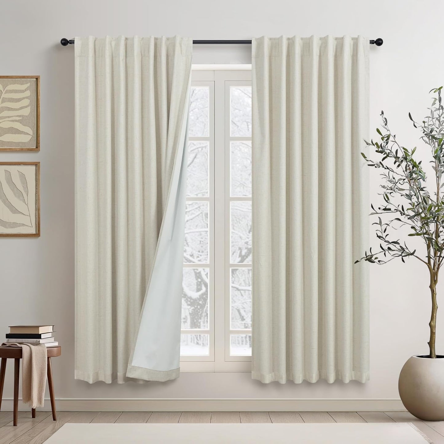 DANCURTON Black Out Curtains for Living Room and Nursery