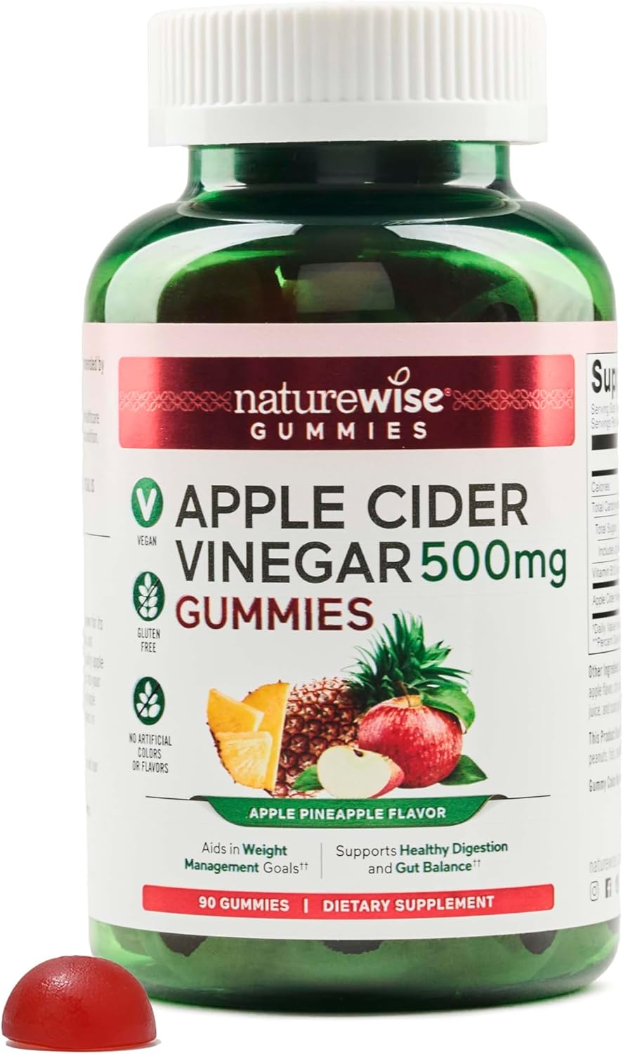 Apple Cider Gummies 1000mg Vitamin B12 Boost