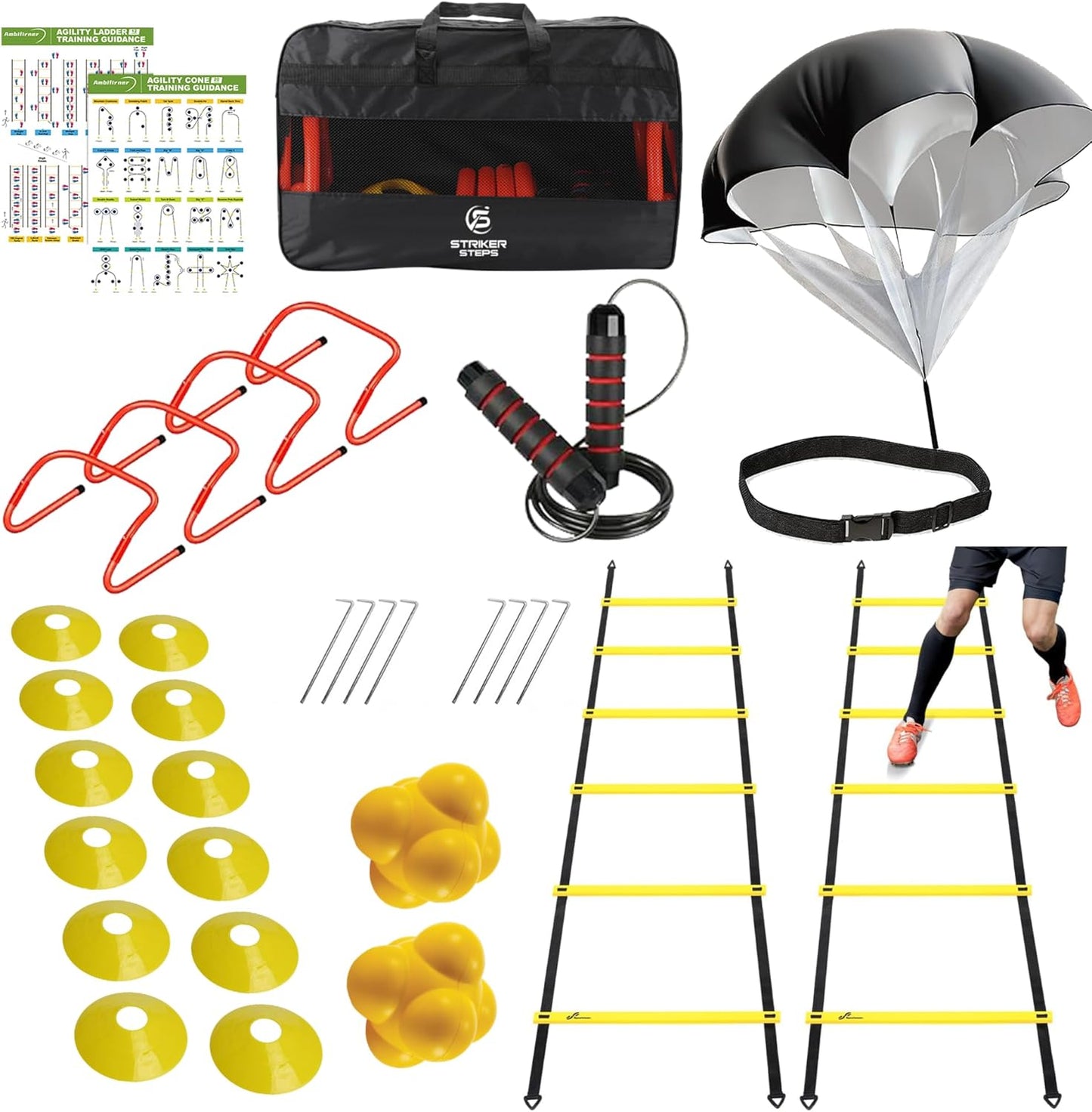 Agility Ladder Speed Training Equipment Set for All Ages