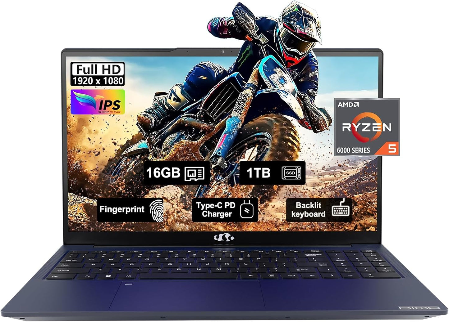 15.6 Business Gaming Laptop with AMD Ryzen 5 6600H Processor