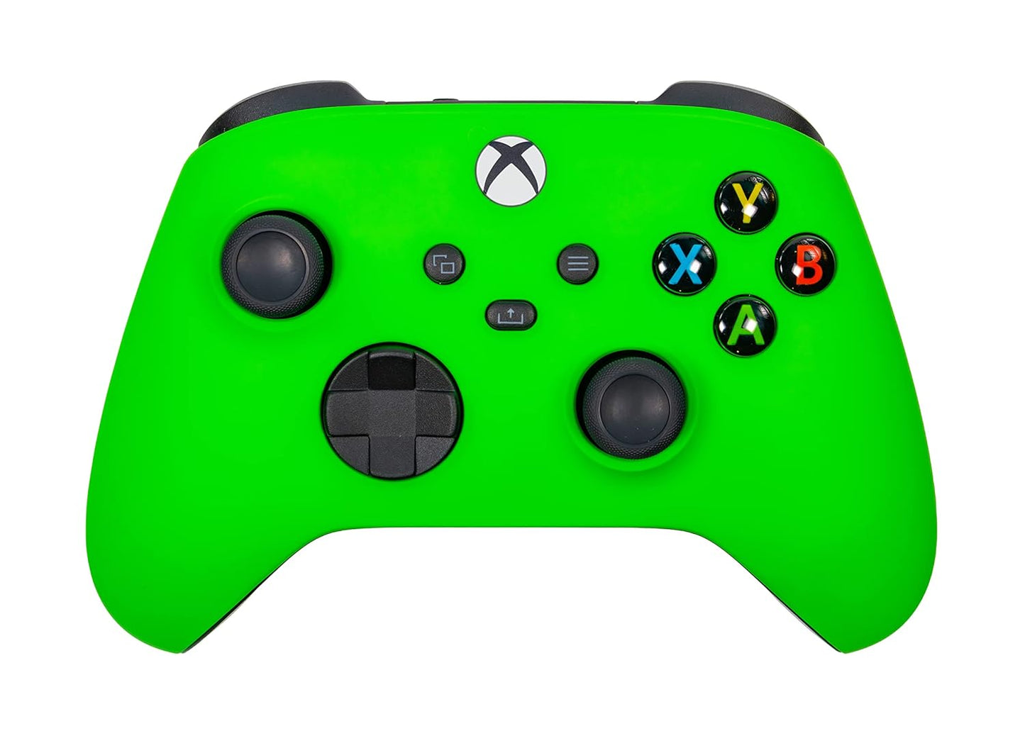 Custom Soft Touch Xbox One Series X S Controller in Neon Green