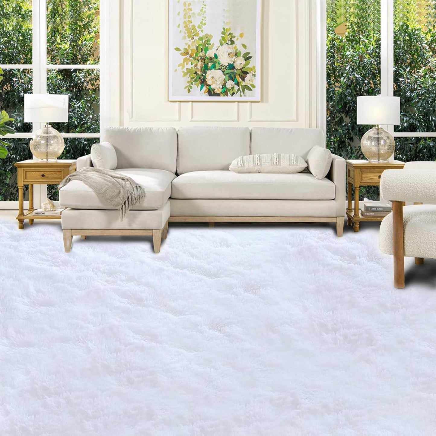 Shag Area Rug 10x14 for Living Room: Soft and Cozy Carpet