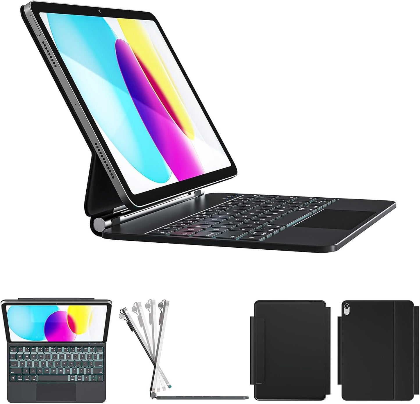 iPad 11th and 10th Generation Case with Keyboard and Trackpad
