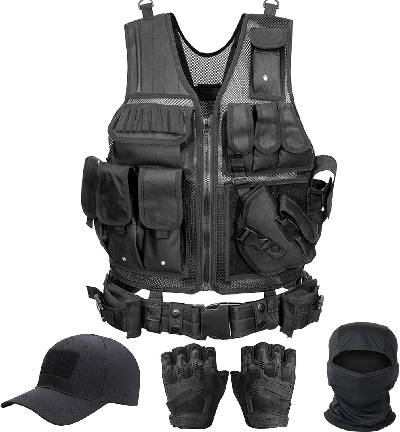 Tactical Vest for Men - Airsoft Gear with Adjustable Features
