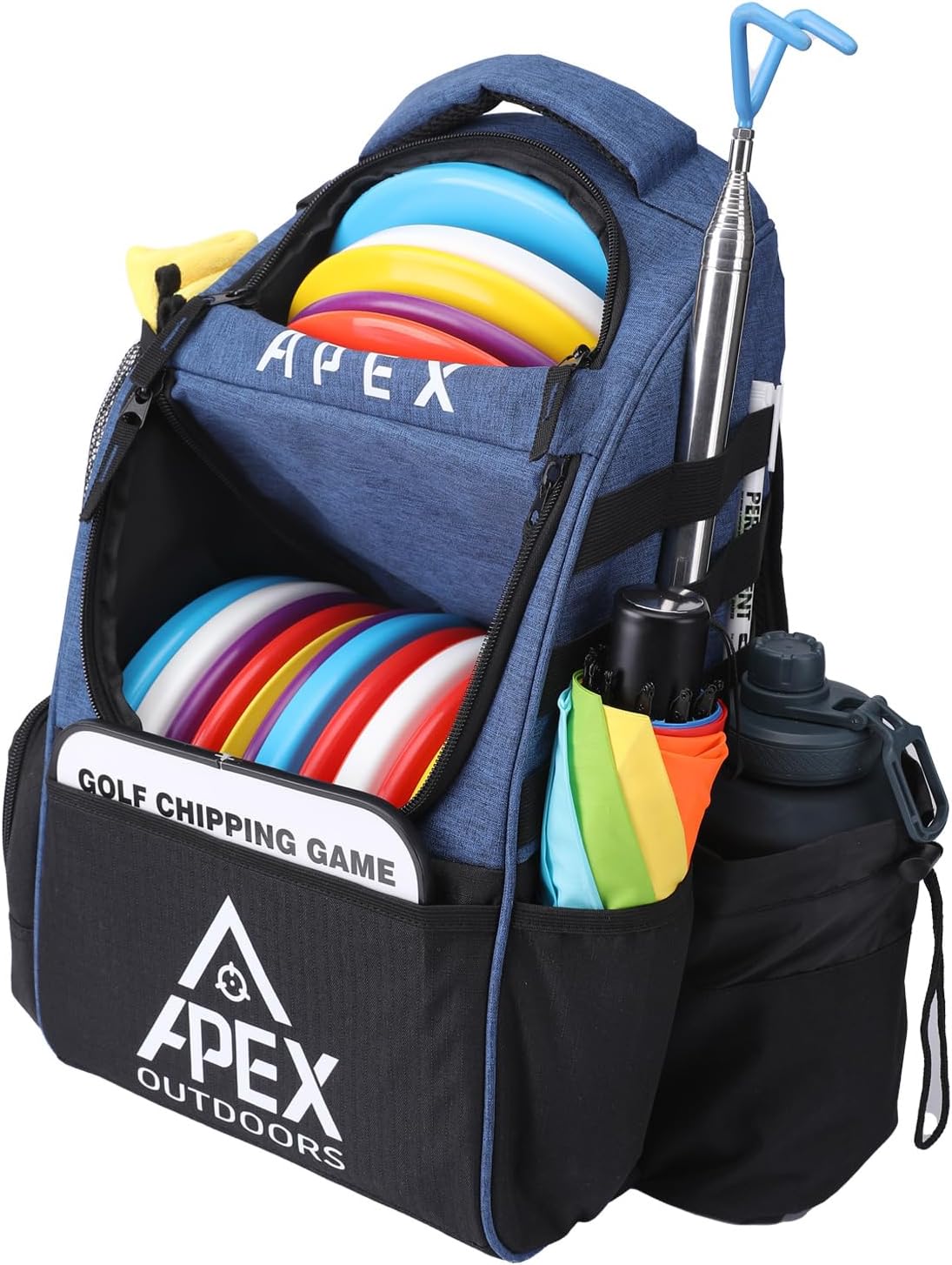 Apex Outdoors Disc Golf Backpack - Holds 21+ Discs, Lightweight & Durable