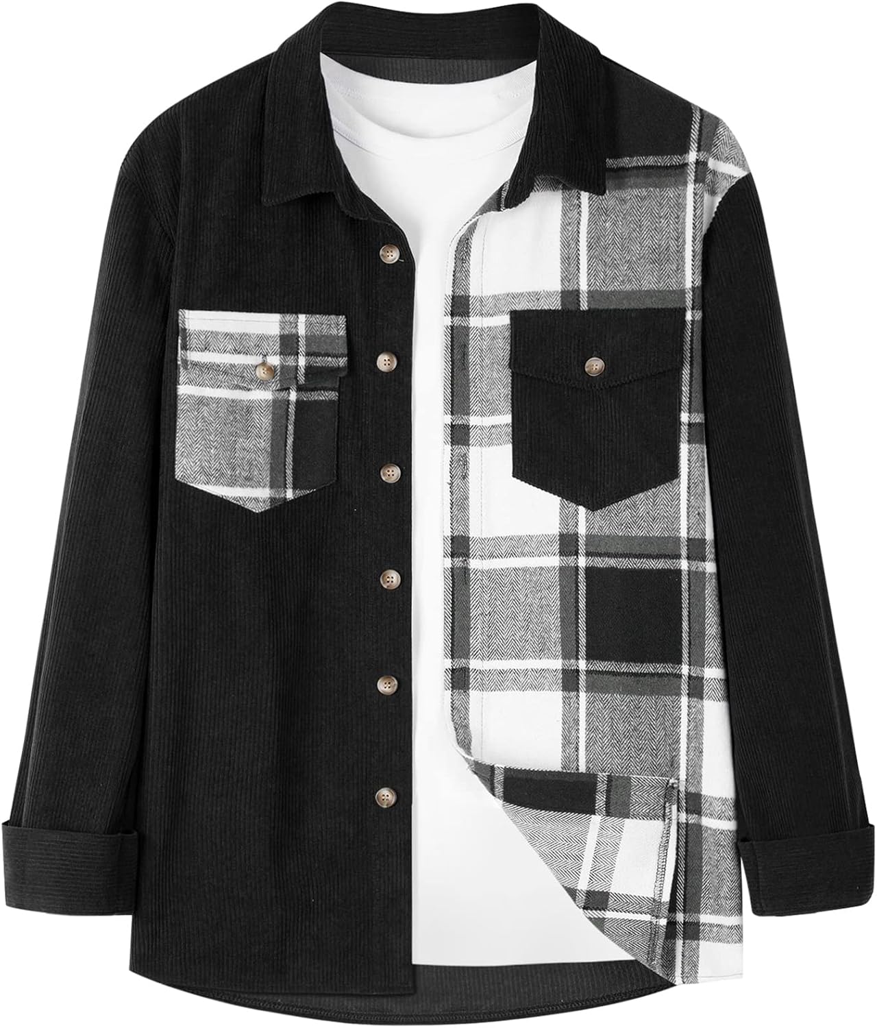 Stylish ZAFUL Mens Plaid Shirt for a Chic Look Anytime