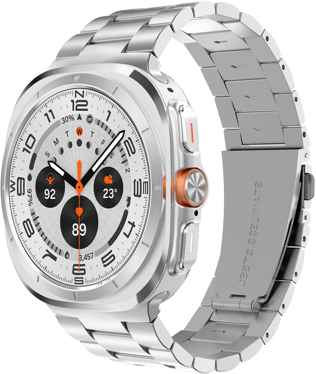 Stylish Stainless Steel Band for Galaxy Watch Ultra 47mm - SPGUARD