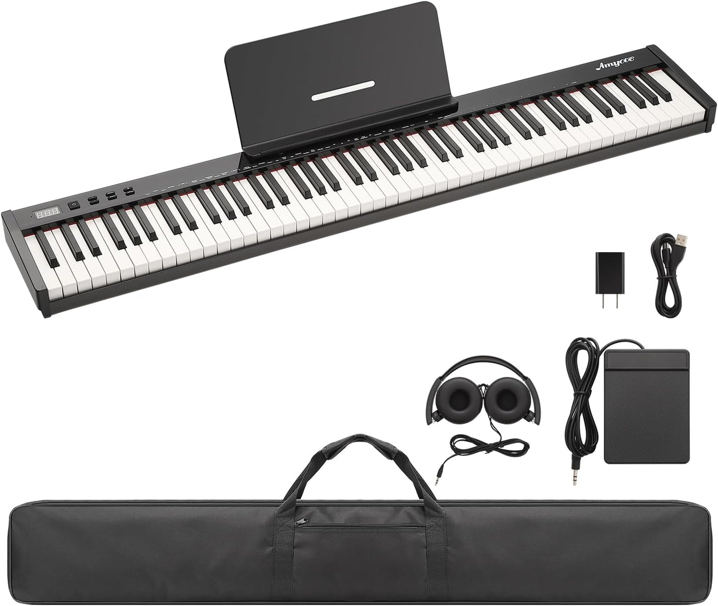 Senfot Portable Digital Piano Keyboard 88 Keys for Musicians