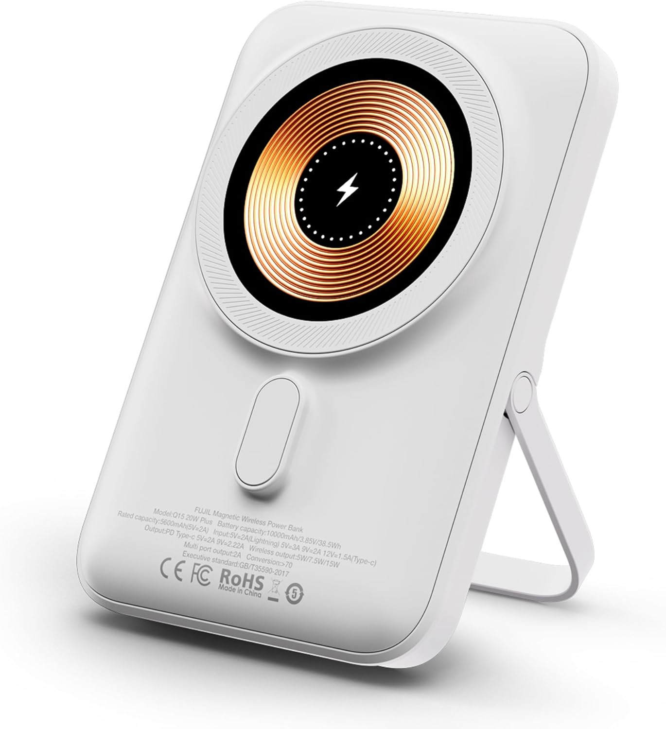 10,000mAh Magnetic Power Bank: 20W Fast Charge, Magsafe Compatible, LED Display