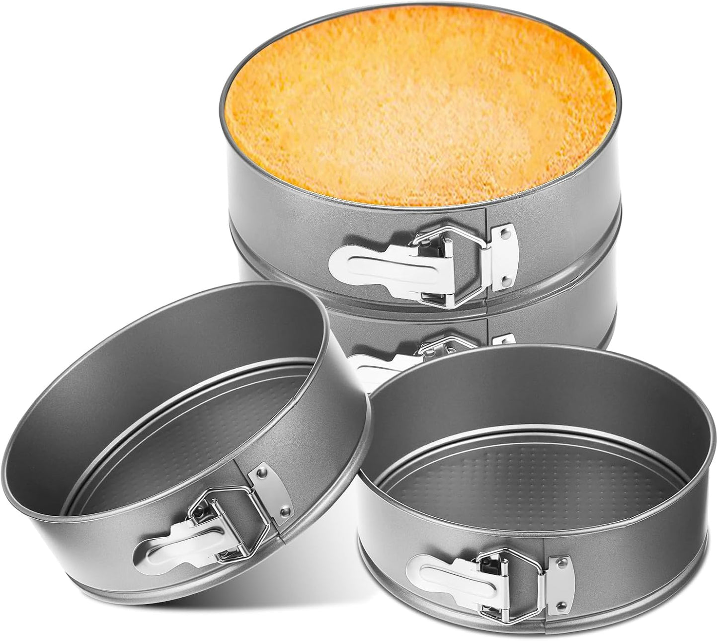 8 Inch Non Stick Springform Pan Set for Perfect Cheesecakes