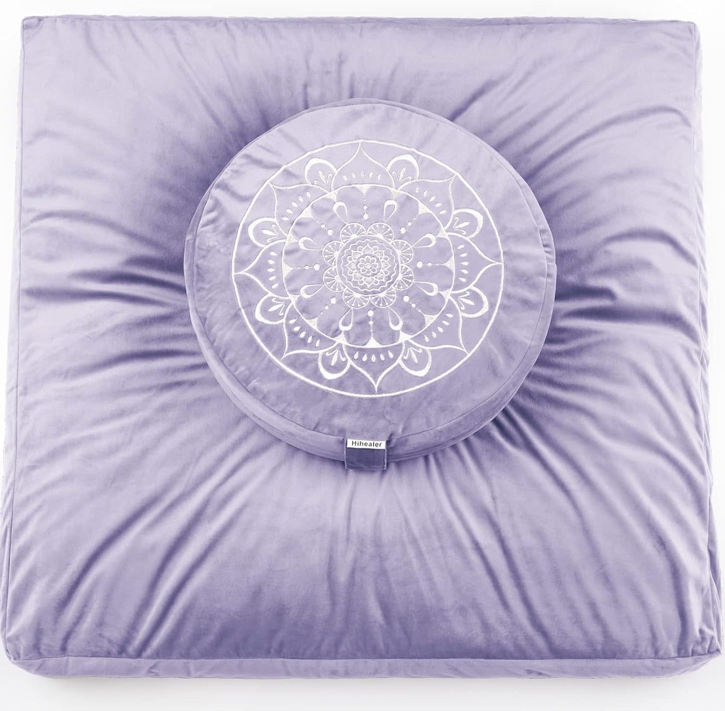 Hihealer Meditation Cushion - Large Velvet Zafu Floor Pillow