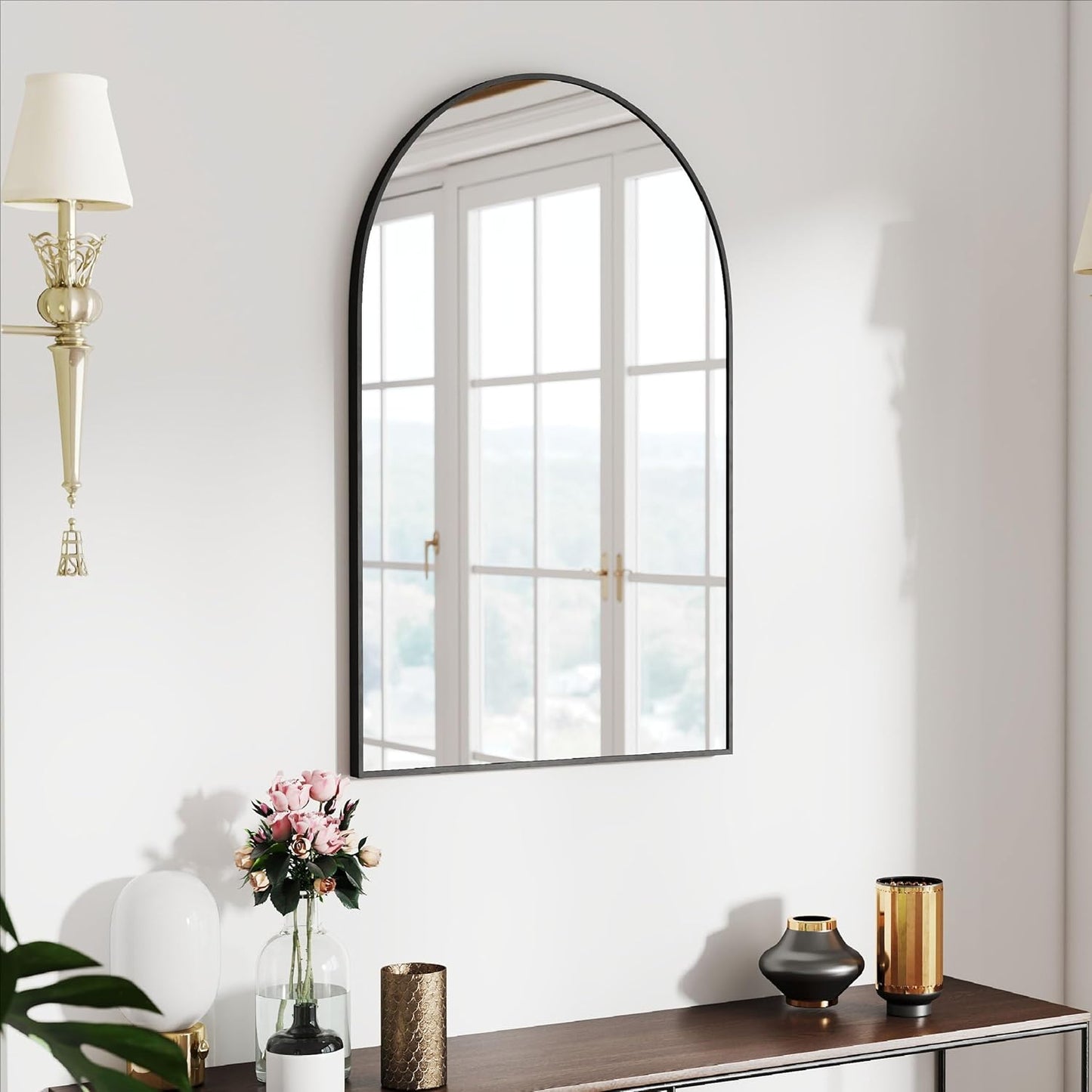36x24 Arch Mirror Full Length Wall Mounted for Any Room