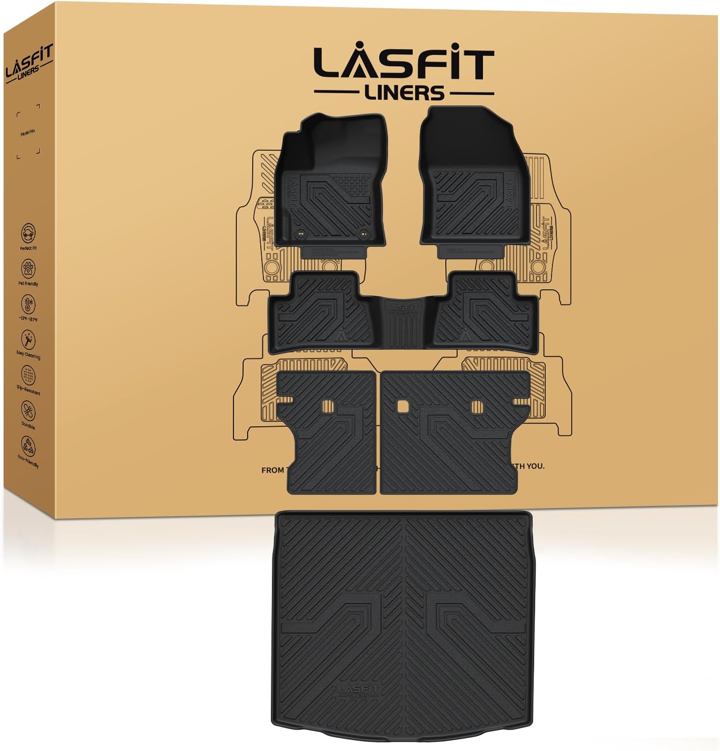 Custom Fit LASFIT Floor Mats for Toyota Corolla Cross 2022-2026