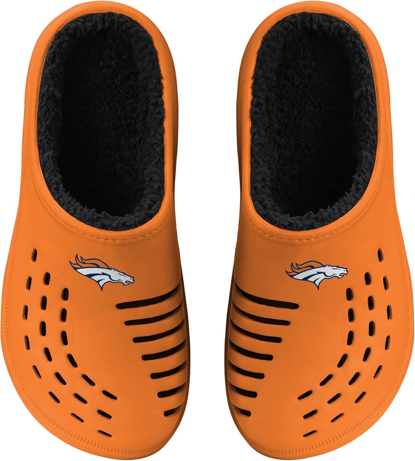 FOCO Men's NFL Sherpa Lined Big Logo Clog for Ultimate Comfort