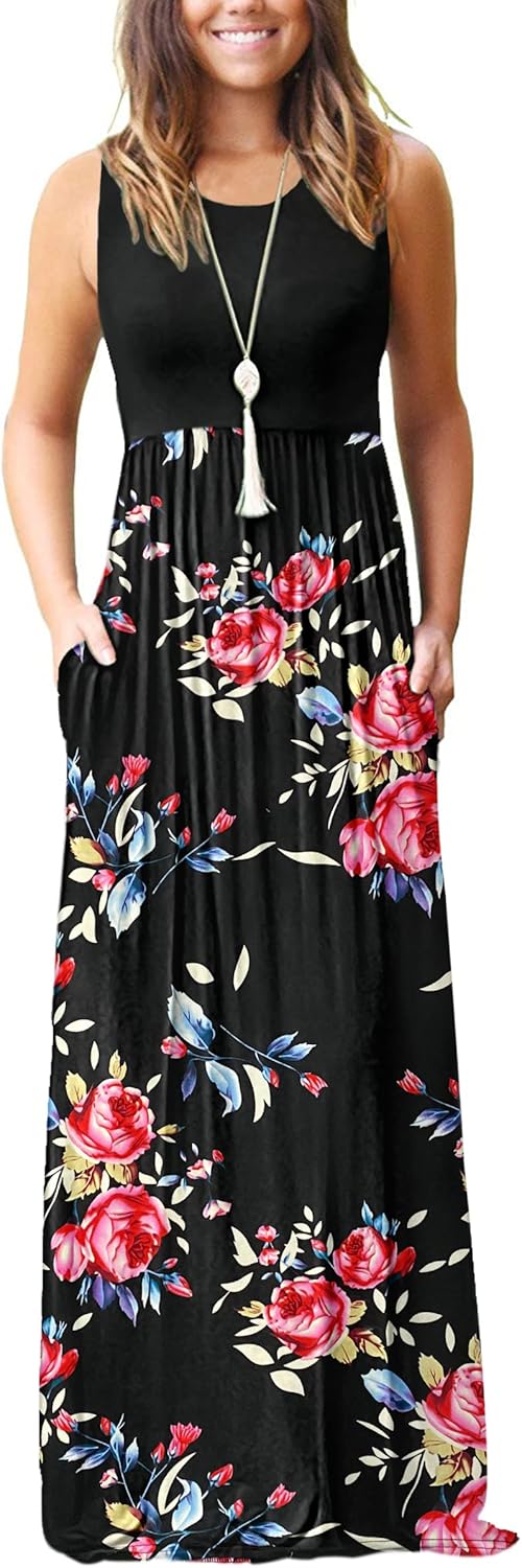 MOLERANI Women's Casual Long Maxi Dresses with Pockets for All