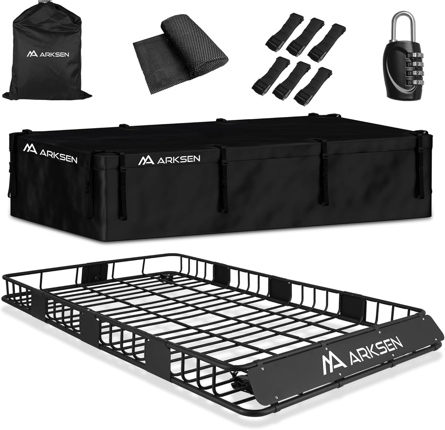 Universal Extra Wide Roof Rack Cargo Basket for SUVs and Trucks