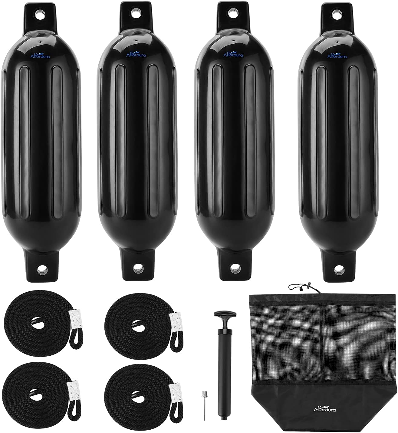 Affordura Boat Fender 4 Pack Bumpers for Safe Docking