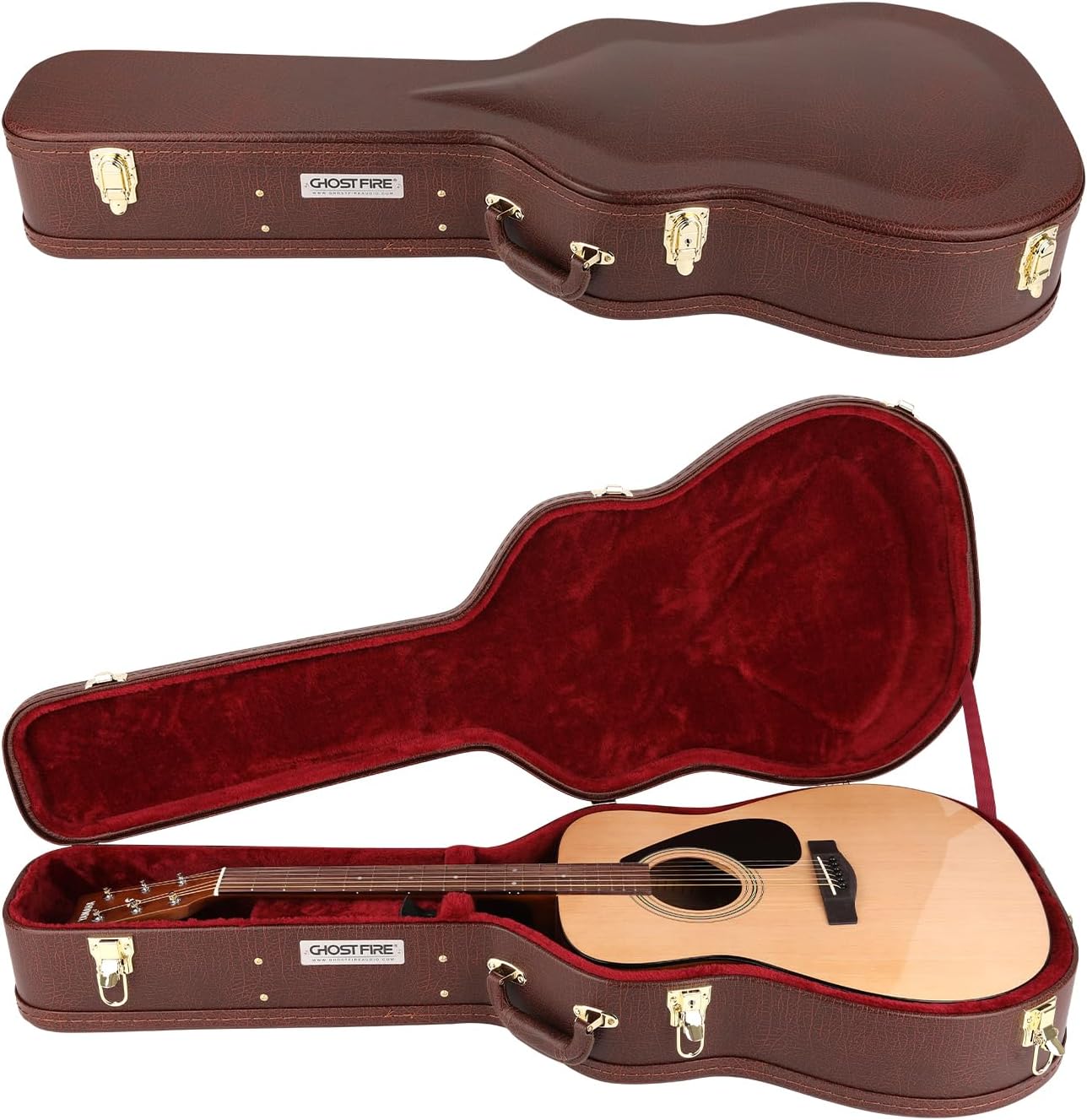 GHOSTFIRE Hard-Shell Acoustic Guitar Case for Ultimate Protection
