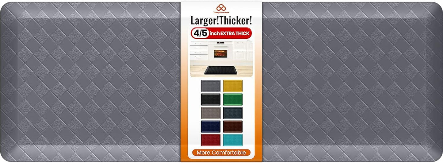 4/5 Inch Extra Thick Kitchen Mats for Floor - Non Slip Comfort