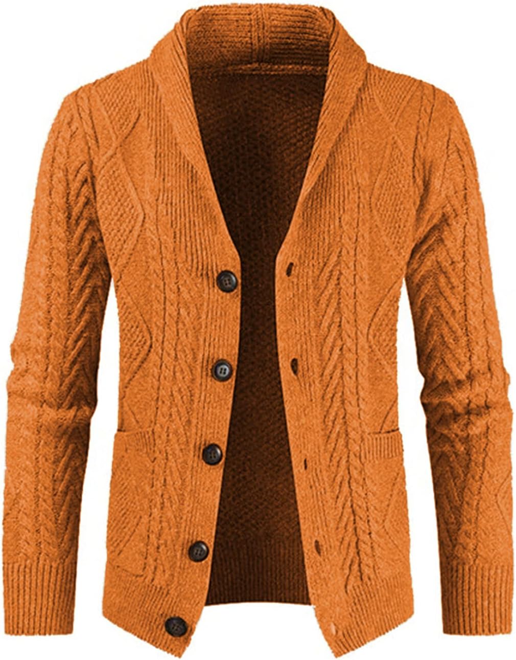 JMIERR Men's Casual Wool Blend Long Sleeve Cardigan Sweater