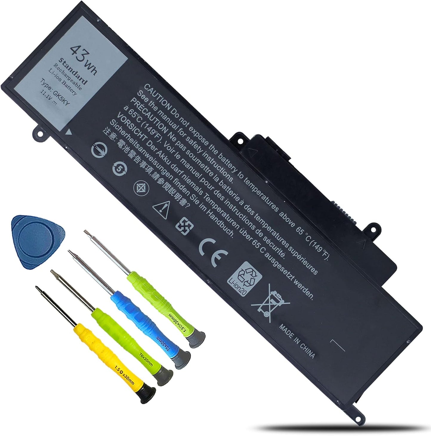 43Wh GK5KY Laptop Battery for Dell Inspiron Series 11 13 15