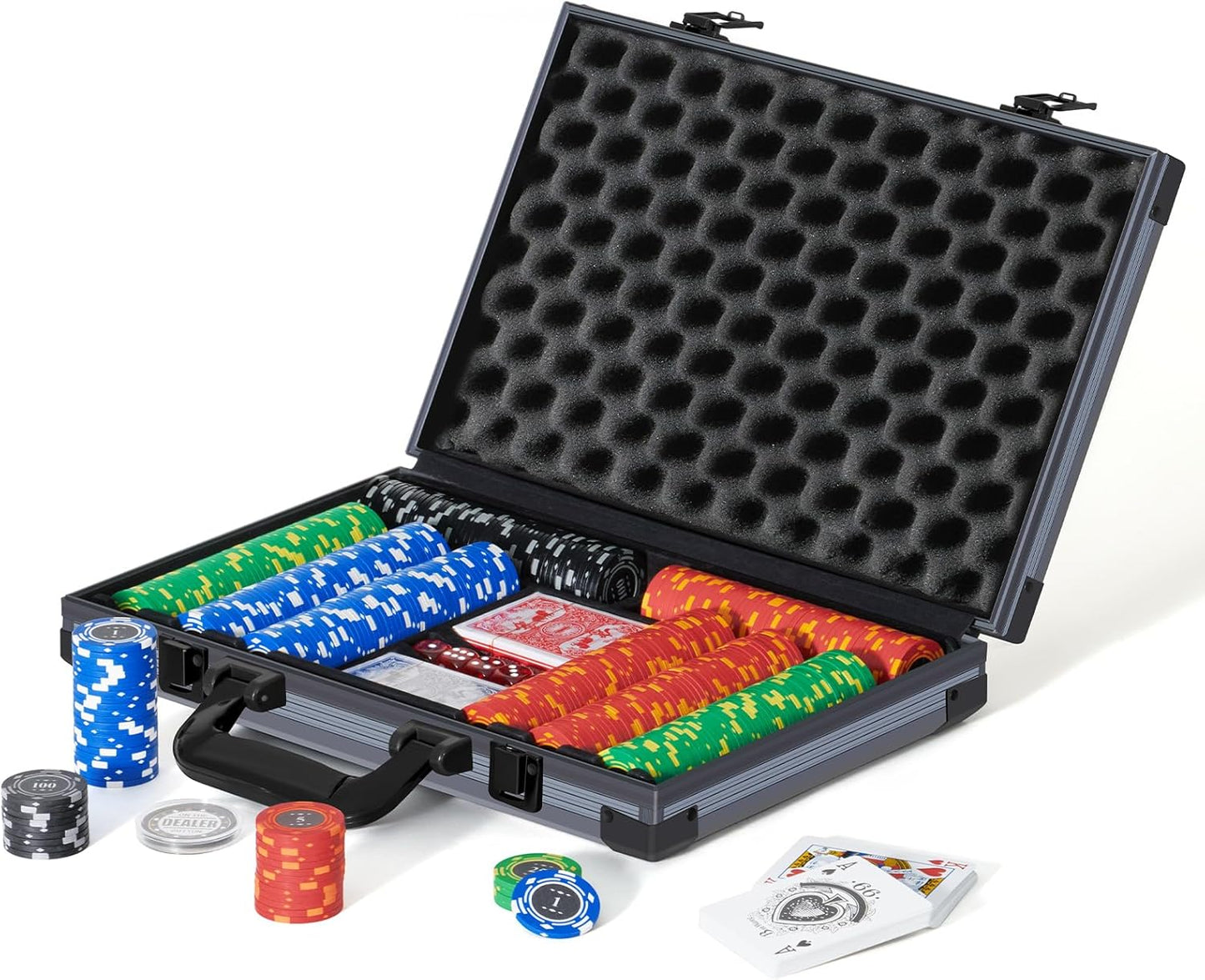 Boyzhood Poker Chips Set - 400PCS Casino-Grade Gaming Fun