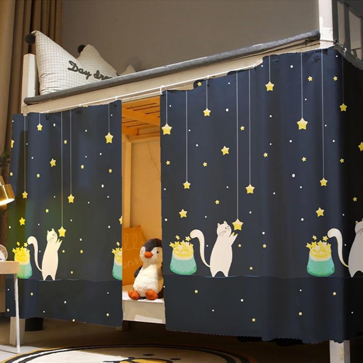 Dustproof Blackout Bunk Bed Curtains - Privacy & Comfort!