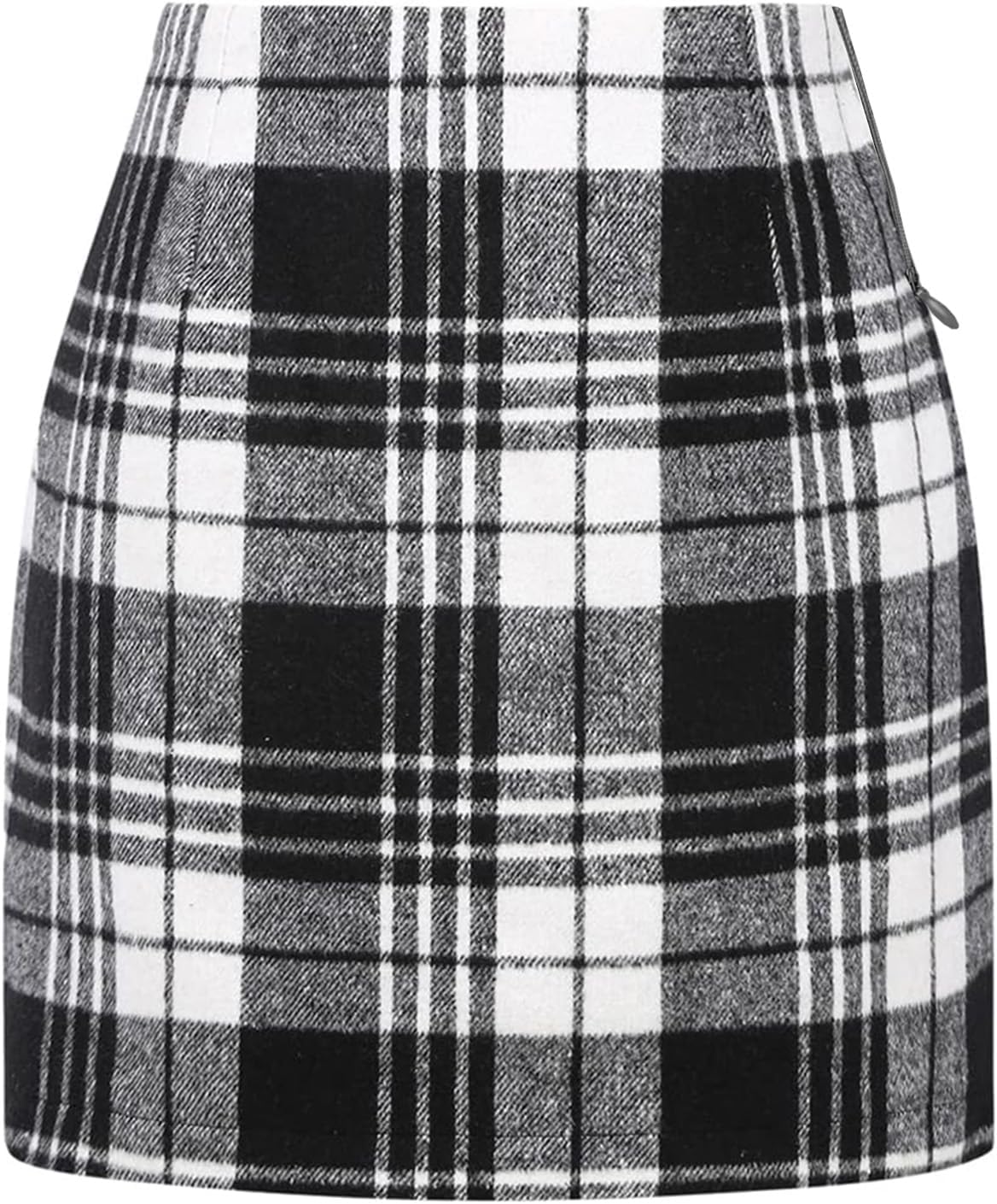 Womens Plaid Skirt 2025 Fall Dress High Waisted Mini Wool