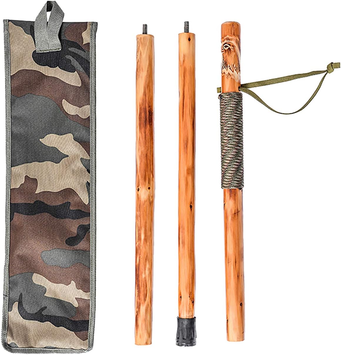 Detachable Fir Wood Walking Stick - Explore with Ease!