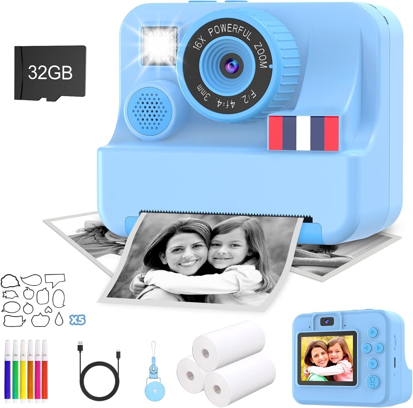 Instant Print Camera for Kids - Creative Fun for Ages 3-10