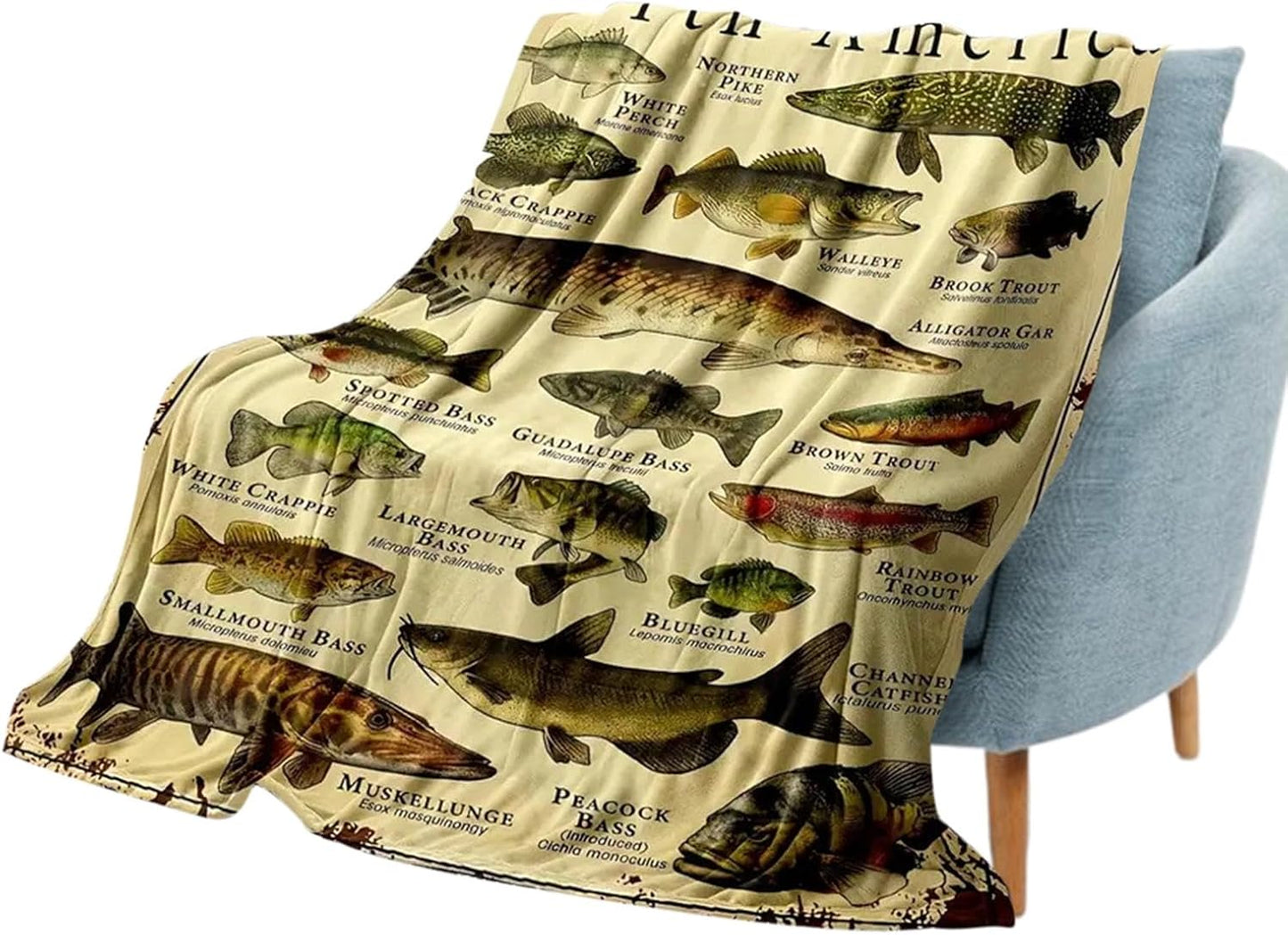 Bass Fishing Comfort Blanket