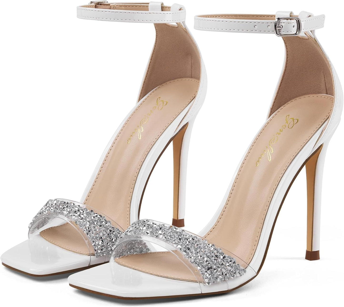 GENSHUO High Heeled Sandals for Women with Elegant Design