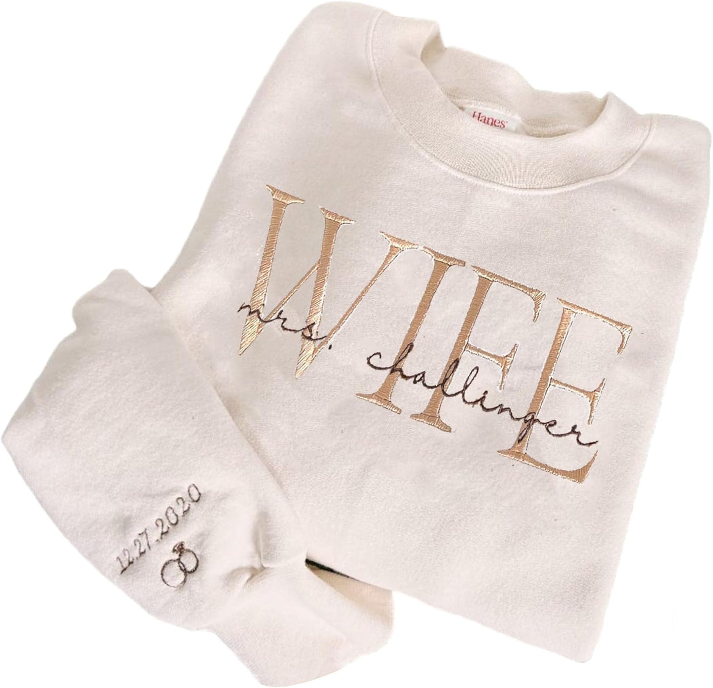 Custom Wife Sweatshirt with Future Mrs. Personalization