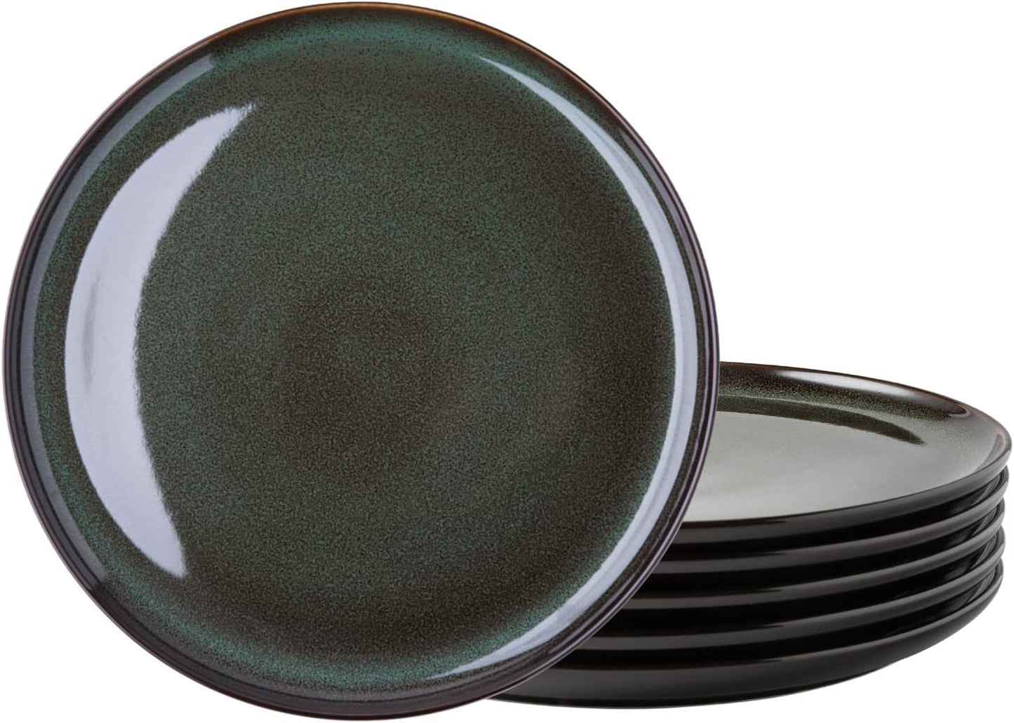 LERATIO Ceramic Plates Set of 6 - Stylish 8.5 Inch Dinnerware