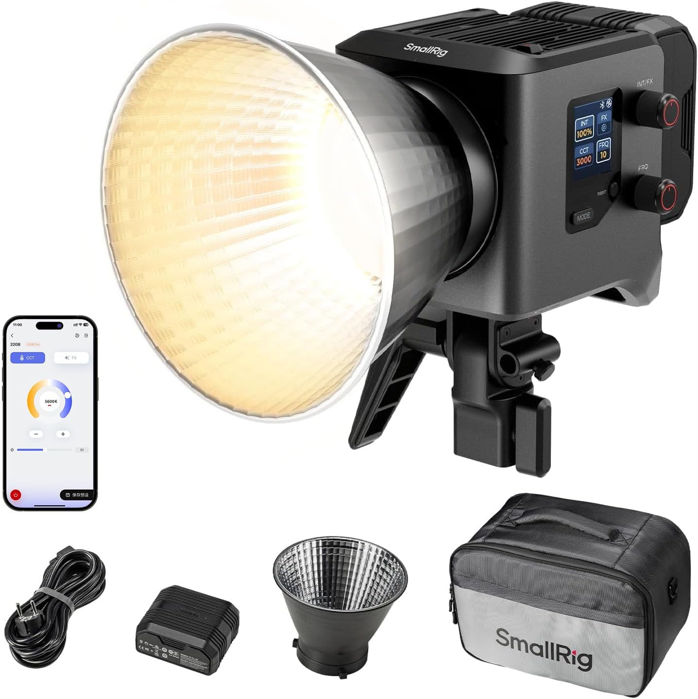 SMALLRIG RC 220B Pro 220W COB Video Light for Photography