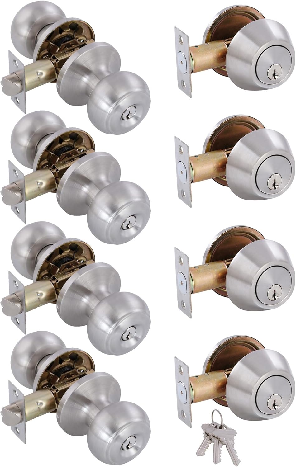 All Keyed Identical Deadbolt Lock Combo Set for Security Needs