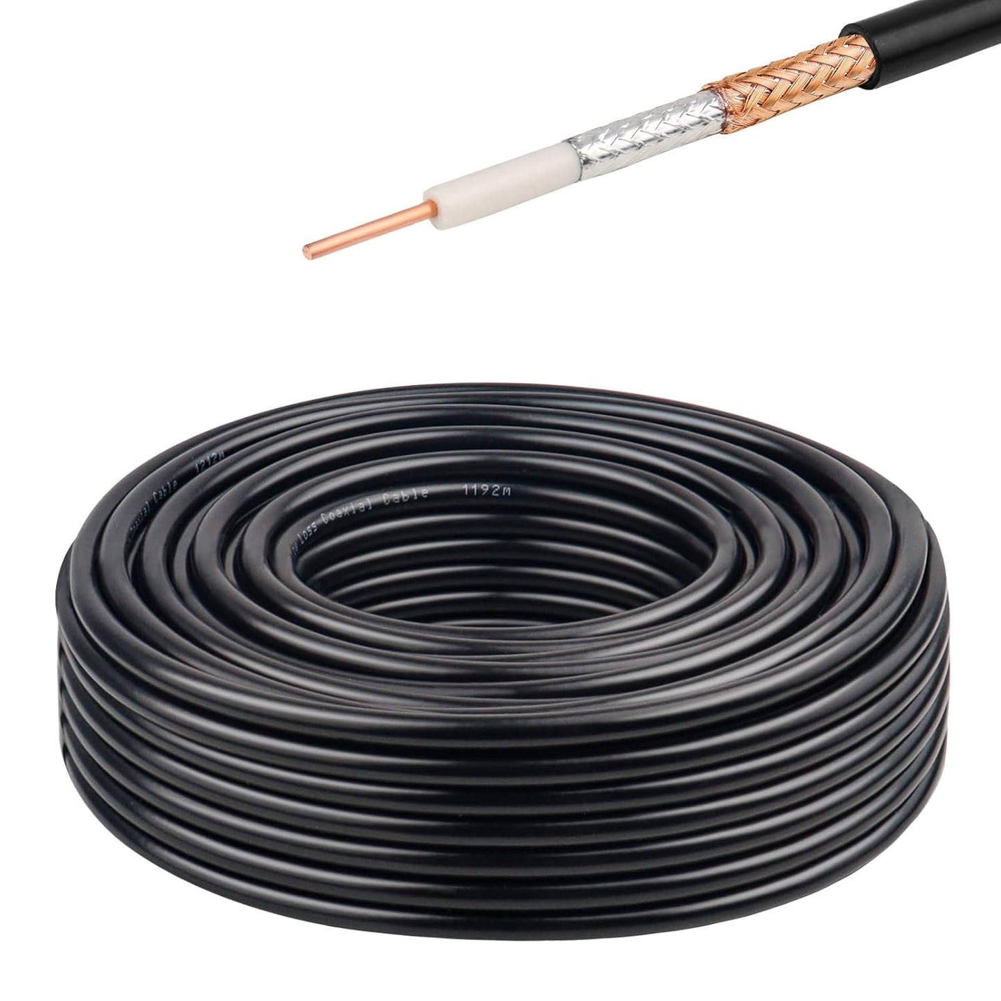 XRDS -RF RG8X Coaxial Cable 50FT for Antenna and Radio Use