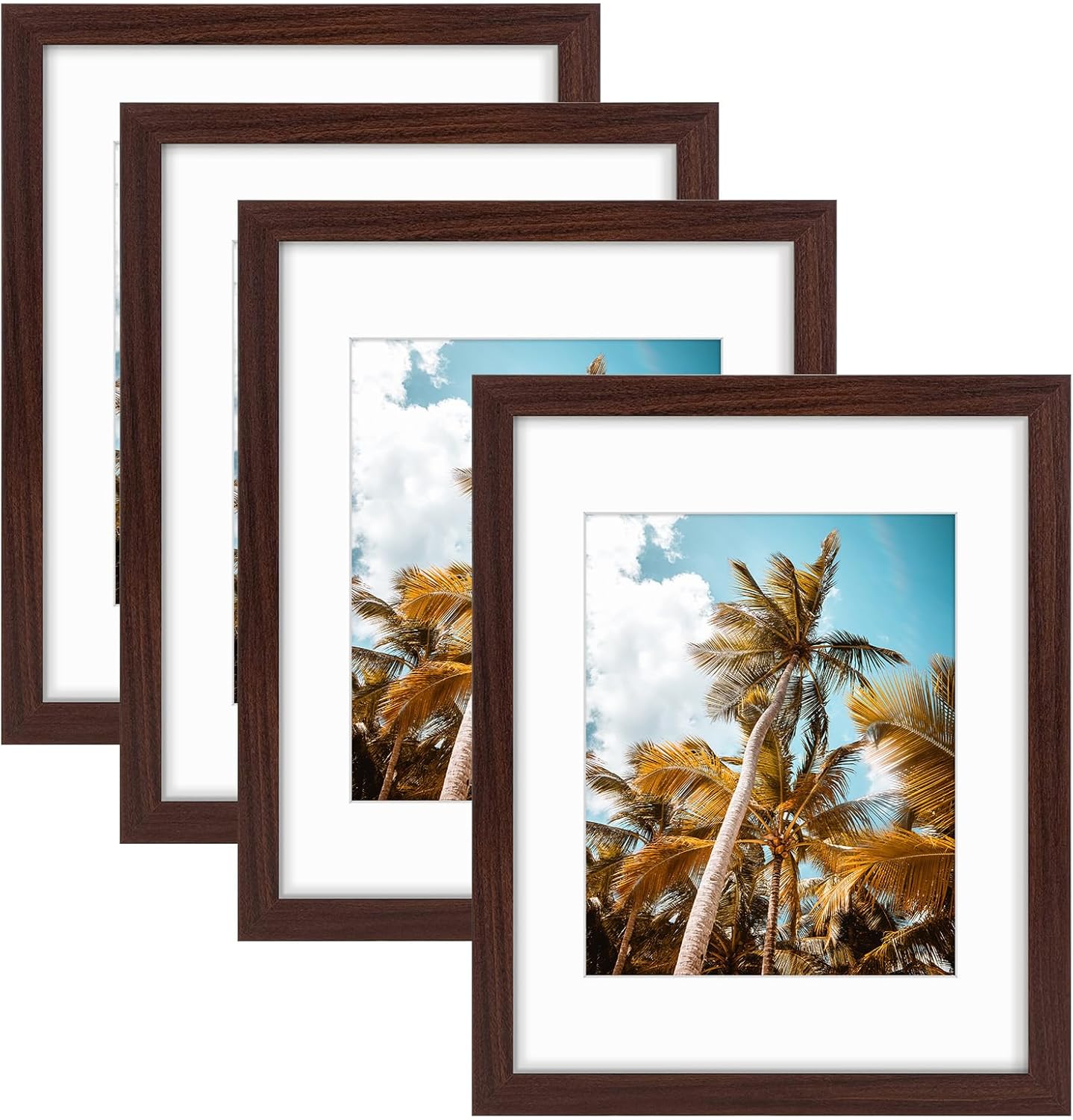 Frametory 11x14 Picture Frame with Mat for 8x10 Photos - 4 Pack