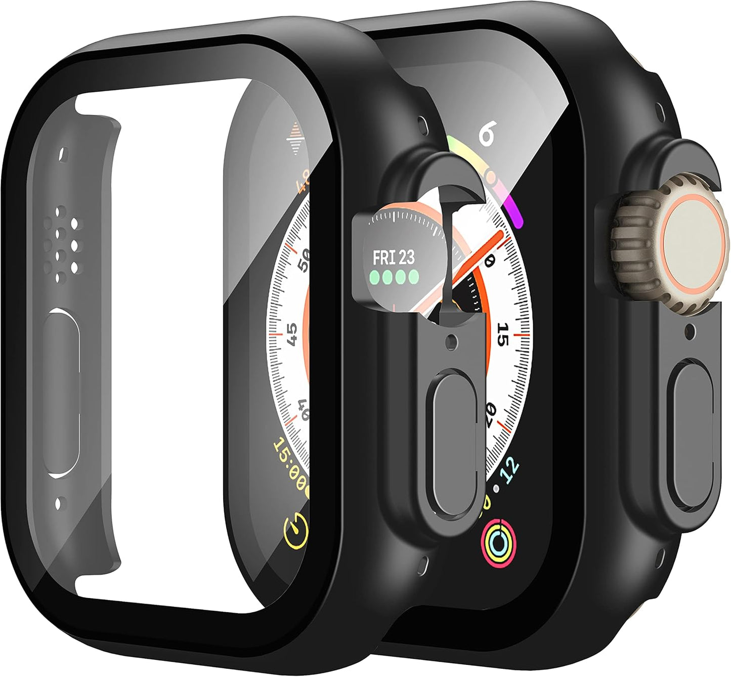 Misxi 2-Pack Shockproof Watch case for Apple Ultra (2024)